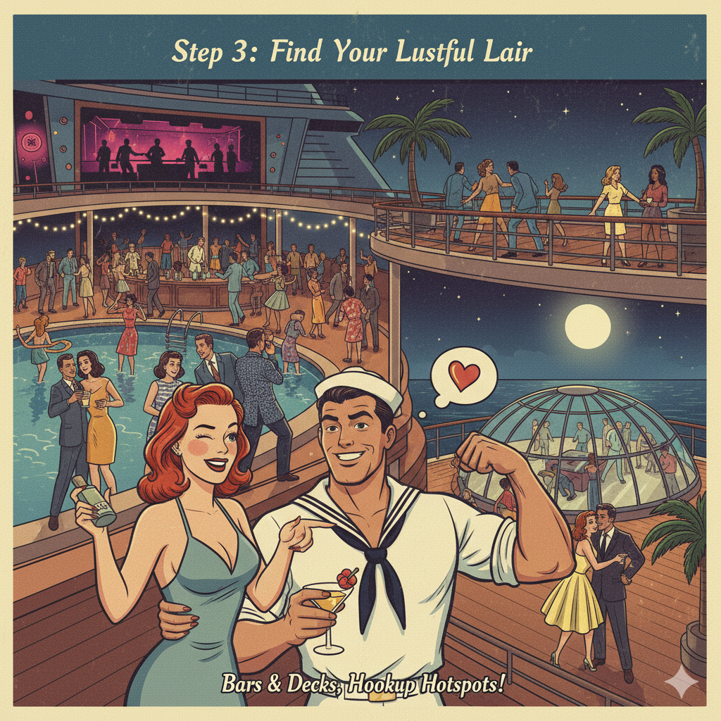 Adults-only cruise ship solarium and bar area designed for socializing